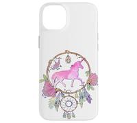 Attrape-rêves Licorne bohème Magique Violet Lilas Rose Fille Coque pour iPhone 14 Plus