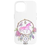 Attrape-rêves Licorne bohème Magique Violet Lilas Rose Fille Coque pour iPhone 15