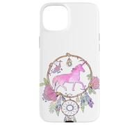 Attrape-rêves Licorne bohème Magique Violet Lilas Rose Fille Coque pour iPhone 15 Plus
