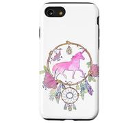 Attrape-rêves Licorne bohème Magique Violet Lilas Rose Fille Coque pour iPhone SE (2020) / 7/8