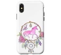 Attrape-rêves Licorne bohème Magique Violet Lilas Rose Fille Coque pour iPhone X/XS
