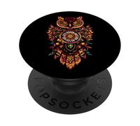 Attrape-rêves Mandala Sage Hibou forêt PopSockets PopGrip Adhésif