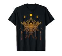 Attrape-rêves Motif Abeille Tribal Mystique Phases de Lune T-Shirt