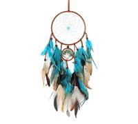 Attrape-rêves mural - Fait à la main - Style indien - Attrape-rêves - Filet circulaire pour décoration murale - Décoration murale à suspendre Rianpesn