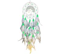 Attrape-rêves Pendentif Pompons à Plumes avec Perles Brillantes dans Le pour décoration Murale de Chambre ou de Salon Attrape-rêves en Pierre de