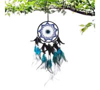 Attrape-rêves pour Adultes, Attrape-rêves pour garçons | Filet Circulaire Traditionnel,Attrape-rêves Boho Fait à la Main avec Ornement en Plumes pour décoration Murale de Maison