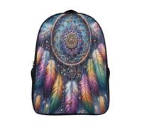 attrape-rêves sac à dos de loisirs fashion décontracté adolescent cartable grande capacité 2 compartiment plume 3d imprimé sac à dos d'école-16,garcon fille pour l'école les voyages les affaires