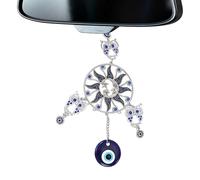 Attrape-rêves suspendu, attrape-rêves décoration de la maison,Blue Eye Automobile Carillon à vent - de bonheur d'art esthétique pour chambre d'enfant dortoir