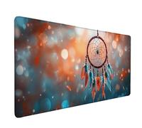 Attrape-RêVes Tapis de Souris XXL 80 x 30 cm, Tapis Souris RêVe sous Main Bureau avec Bords Cousus, Imperméable Mouse Pad Base en Caoutchouc Antidérapant Surface pour Gamer, PC, Cadeau -lsy2603PM