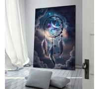 Attrape-rêves, œuvre d'art pour salon, décoration murale pour chambre d'adolescent, toile 20 x 30 cm