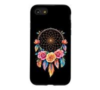 Attrape-rêves Vibrant avec Roses et Plumes Coque pour iPhone SE (2020) / 7/8