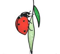 Attrape-soleil à suspendre en vitrail - Style coccinelle - Décoration d'intérieur pour jardin