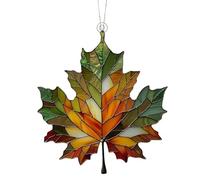 Attrape Soleil Automne pour Fenêtre, Feuille D'Érable Artificiel Suspension Feuille, Décoration d'automne en Acrylique pour Vitrail Rebord De Fenêtre Et Porte De Thanksgiving Noël