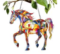 Attrape-soleil De Fenêtre - Ornement Attrape-soleil En Forme De Cheval - Décoration De Fenêtre En Acrylique De Haute Qualité | Pendentif À Breloque Suspendu Pour Rétroviseur De Voiture, Léger Et Éléga
