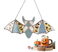 Attrape-soleil d'Halloween chauve-souris, pendentif chauve-souris en acrylique pour Halloween - saisonnier de maison pour fenêtre, mur, cordon décoratif pour chambre, rebord de fenêtre