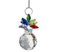 Attrape-soleil en cristal ananas à suspendre pour fenêtre, attrape-soleil en cristal arc-en-ciel, lustre, rideau suspendu, décoration de mariage, décorations de jardin suspendues, décoration mais