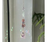 Attrape-soleil en cristal pour festival, chat, hippocampe, poisson et cottage - Prismes à facettes pour intérieur et extérieur - Pendentifs en cristal pour la maison, le bureau, le jardin (chat)