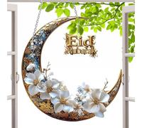 Attrape-soleil en de lune - Lampe de fenêtre suspendue - Prisme céleste - Ornement arc-en- - Breloque en verre bohème - Pendentif réfléchissant - Décoration de lumière du soleil pour la