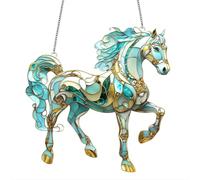 Attrape-soleil en verre teinté à suspendre avec chaîne en métal pour décoration de jardin ou de cour