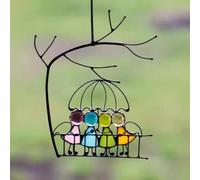 Attrape-Soleil En Vitrail, Attrape-Soleil Ange, Attrape-Soleil Toi Et Moi, Attrape-Soleil Personnalisé Pour Couples, Attrape-Soleil Couple à Suspendre, Décoration D'intérieur Pour Amis Et Famille(Fami