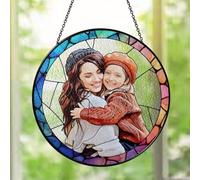 Attrape-soleil en vitrail personnalisé à suspendre - Cadeau personnalisé pour maman, grand-mère, maman, cadeau de la part des enfants, fête des mères, Noël, anniversaire, décoration en verre photo (20