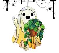 Attrape-soleil fantôme | Ornements d'Halloween, joli pendentif 2D attrape-soleil décoration de fenêtre pour la maison, la cuisine, la salle de classe, l'intérieur ou l'extérieur, le porche, la cour