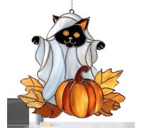 Attrape-Soleil Halloween,Pendentif Fantôme de Chien Attrape-Lumière - Décoration Halloween Drôle, Ornements d'Artisanat Muraux Mignons pour Murs de Chambre, Balcons, Cour, Jardin