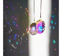 Attrape-soleil ovale coloré à suspendre en cristal pour prismes de lustre, décoration Feng Shui, 76 mm