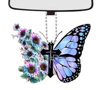 Attrape-Soleil Papillon Charme Auto | Décorations Papillons pour Arbre - Décoration 2D à Paillettes pour Intérieur de Véhicule Sac à Dos Porte de Maison Rétroviseur Adultes et