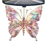 Attrape-Soleil Papillon Charme Auto,Décorations Papillons pour Arbre - Décoration 2D à Paillettes pour Intérieur de Véhicule Sac à Dos Porte de Maison Rétroviseur Adultes et