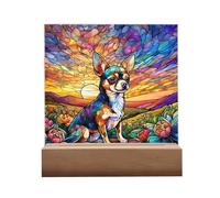 Attrape-soleil pour chien tacheté, attrape-rêves pour chien | Attrape-rêves en acrylique pour décoration de bureau pour chiots, décoration de race de chien, décoration de bureau en acrylique pour