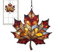 Attrape-Soleil pour Fenêtre - 2D Feuilles D'Érable d'automne Pendentif d'art De Fenêtre Capteur De Soleil,Ornements d'art Mural Décoratifs,pour Chambre Serres Jardin