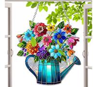 Attrape-Soleil pour fenêtre, et, décoration Florale Double Face en Acrylique à Suspendre pour fenêtre, Maison, Jardin