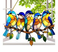 Attrape-Soleil pour fenêtre extérieure, Attrape-Soleil - Pendentif Plume d’Animal,Attrape-Soleil en Acrylique 2D en Forme d'animal, en Plumes, pour fenêtre, Jardin, Maison, décoration de noël