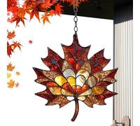 Attrape-Soleil pour Fenêtre Intérieure - Attrape-Lumière 2D Feuilles d'Érable d'automne pour Fenêtre - Décoration de Thanksgiving, Pendentif Artisanat Mural Esthétique,pour Rebord de, Chambre