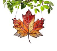 Attrape-Soleil pour Fenêtre Intérieure - Décoration De Thanksgiving Artisanat Mural Pendentif,Feuilles D'Érable d'automne 2D Acrylique Pendentif Attrape-Soleil | pour Chambre Balcons Portes Mur