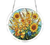 Attrape-soleil pour fenêtre - Pendentif décoratif en acrylique 2D | Puzzle attrape-soleil pour intérieur et extérieur, rebords de fenêtre, cour, arbre, balcon, chambre à coucher, salon, plage, fêtes