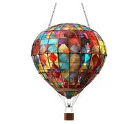 Attrape-Soleil Teinté De Jardin Lampes Solaires en Montgolfière avec Attrape-Soleil, Lanternes Solaires en Acrylique À Suspendre, Décoration pour Jardin Intérieure Et Extérieure (A)