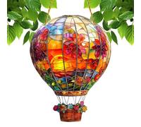 Attrape-Soleil Teinté De Jardin Lampes Solaires en Montgolfière avec Attrape-Soleil, Lanternes Solaires en Acrylique À Suspendre, Décoration pour Jardin Intérieure Et Extérieure (A)