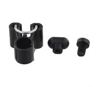 Attrape-tube en nylon pour Brompton et pour 360 vélos pliants avec bouton de récupération pour sécuriser le cadre après pliage de la vis M6. Caractéristiques :