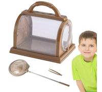 Attrape-vers, outil de collecte de papillons, attrape-mouches pliable, multifonctionnel, 19,5 x 17 x 15 cm, parfait pour la randonnée, le camping, le jardin, les enfants âgés de 3 à 12 ans