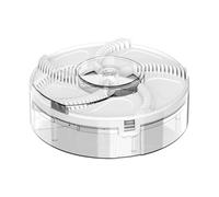 Attraper les mouches de sécurité USB rechargeable automatique pour usage domestique cuisine mouches piège silencieux amovible insectes(A white)