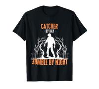 Attrapeur de Jour, Zombie de Nuit, Halloween, Baseball et Softball T-Shirt