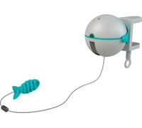 TRIXIE Catch It Jeu pour chats à fixer - le jouet sur le ruban monte et descend - arrêt automatique - fonctionne sur piles - plastique - gris - 10 x 10 x 14 cm - 46021