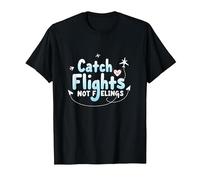 Attrapez Les Vols et Non Les Sentiments - Aventure de Voyage spirituelle T-Shirt, Homme, Noir, L