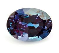 Attrayant 5,25 Ratti couleur violette Alexandre Pierre précieuse ovale de forme ovale Alexandrite Pierre précieuse certifiée par Lab pour homme et femme - B0CDP1V6-01
