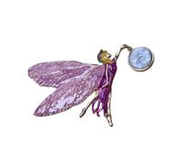 Attrayant Broche Ailes Vintage Ange Fille Design Solide Alliage Bijoux Pièce pour Fête ou Casual Rétro Ange Aile Broche En Alliage, One Size, Comme décrit