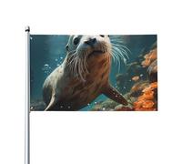 Attrayant et choquant! dlxw 0,9 x 1,5 m drapeau d'extérieur avec tête en toile, résistant aux UV, excellent savoir-faire, superbe et éblouissant