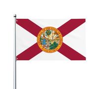 Attrayant et choquant. Drapeau de la Floride de 0,9 x 1,5 m avec en-tête en toile, résistant aux UV, excellent savoir-faire, superbe et éblouissant