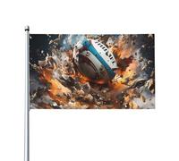 Attrayant et choquant. Drapeau d'extérieur de 0,9 x 1,5 m avec tête en toile, résistant aux UV, excellent savoir-faire, superbe et éblouissant